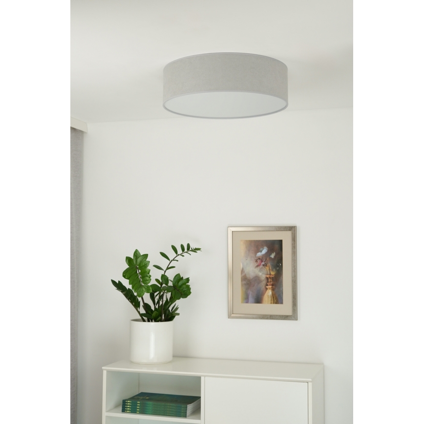 Duolla - Plafoniera LED CORTINA LED/26W/230V diametro 30 cm 4000K grigio