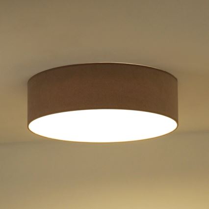 Duolla - Plafoniera LED CORTINA LED/26W/230V diametro 30 cm 4000K marrone