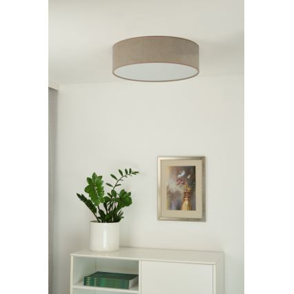Duolla - Plafoniera LED CORTINA LED/26W/230V diametro 30 cm 4000K marrone