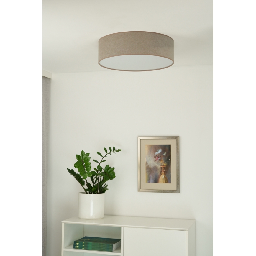 Duolla - Plafoniera LED CORTINA LED/26W/230V diametro 30 cm 4000K marrone