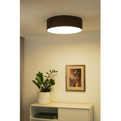 Duolla - Plafoniera LED CORTINA LED/26W/230V diametro 30 cm 4000K marrone