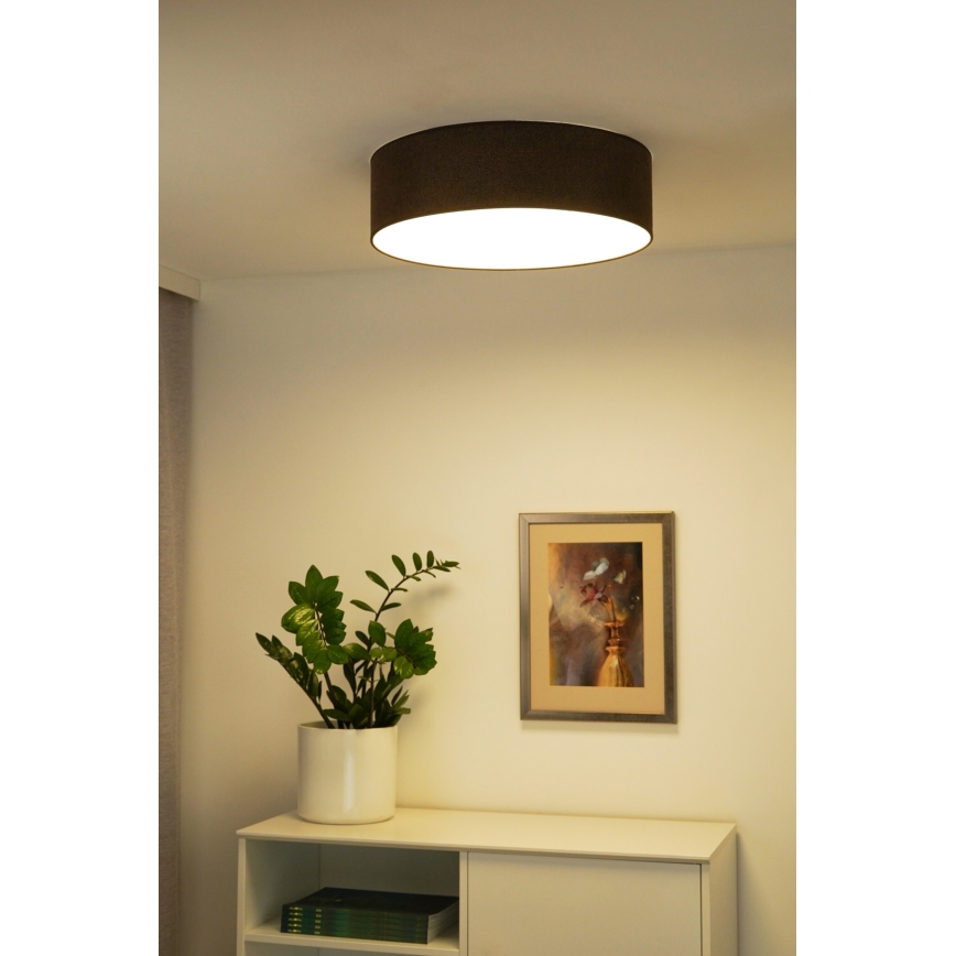 Duolla - Plafoniera LED CORTINA LED/26W/230V diametro 30 cm 4000K marrone