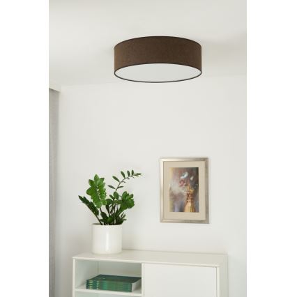 Duolla - Plafoniera LED CORTINA LED/26W/230V diametro 30 cm 4000K marrone