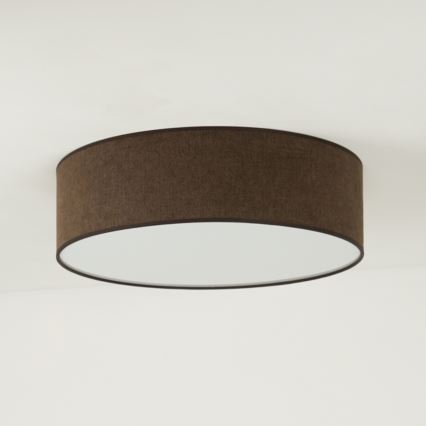 Duolla - Plafoniera LED CORTINA LED/26W/230V diametro 30 cm 4000K marrone