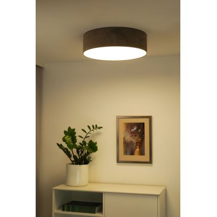 Duolla - Plafoniera LED CORTINA LED/26W/230V diametro 30 cm 4000K marrone