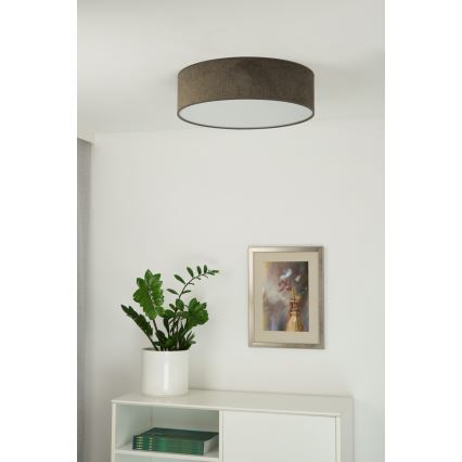Duolla - Plafoniera LED CORTINA LED/26W/230V diametro 30 cm 4000K marrone