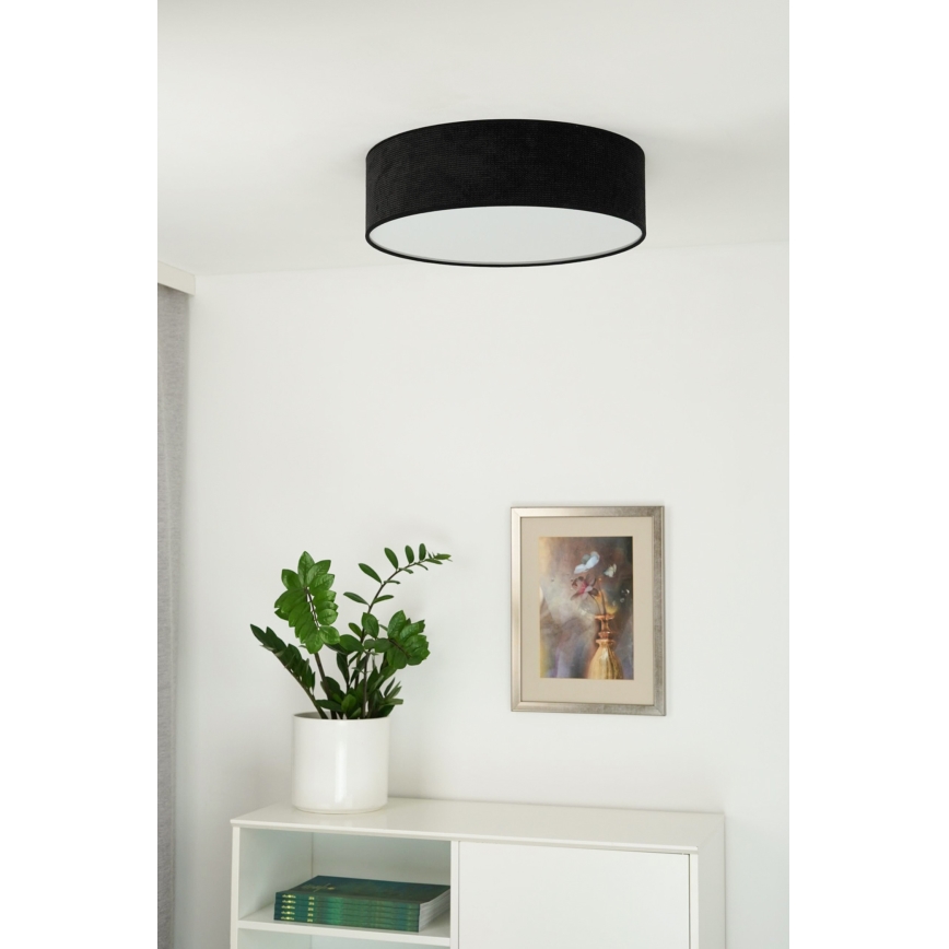 Duolla - Plafoniera LED CORTINA LED/26W/230V diametro 30 cm 4000K nero