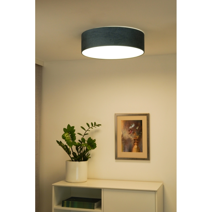 Duolla - Plafoniera LED CORTINA LED/26W/230V diametro 30 cm 4000K turchese