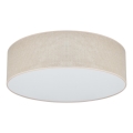 Duolla - Plafoniera LED CORTINA LED/26W/230V diametro 45 cm 4000K beige