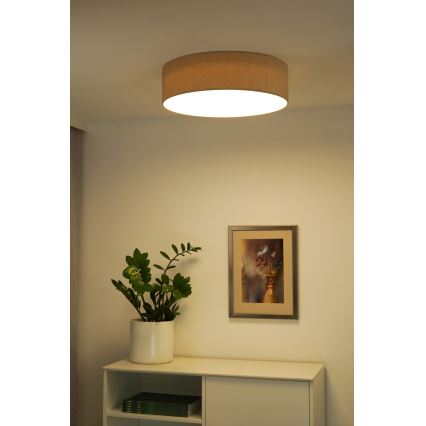 Duolla - Plafoniera LED CORTINA LED/26W/230V diametro 45 cm 4000K beige