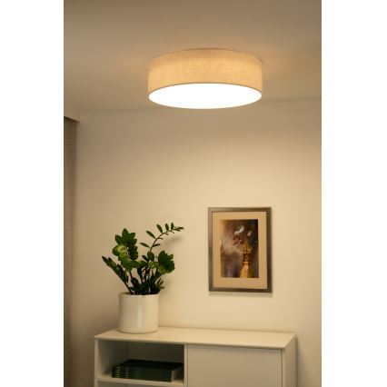 Duolla - Plafoniera LED CORTINA LED/26W/230V diametro 45 cm 4000K color crema