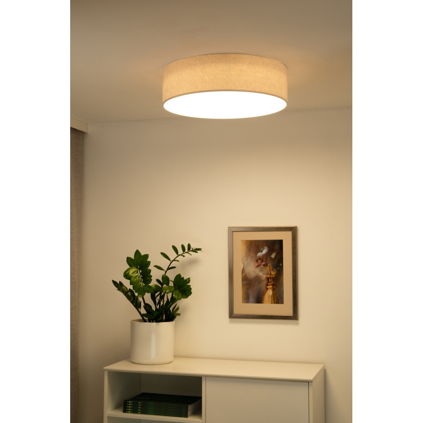 Duolla - Plafoniera LED CORTINA LED/26W/230V diametro 45 cm 4000K color crema