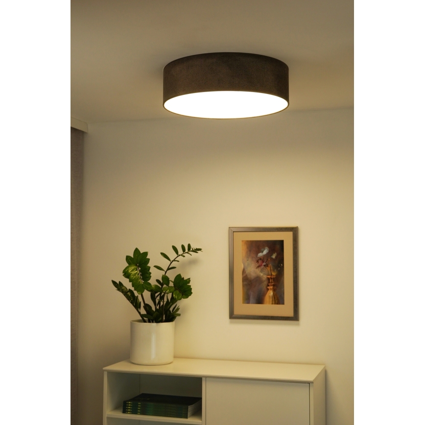 Duolla - Plafoniera LED CORTINA LED/26W/230V diametro 45 cm 4000K marrone