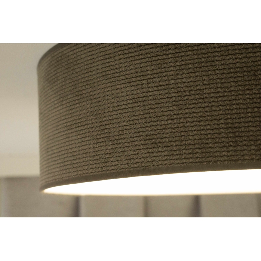 Duolla - Plafoniera LED CORTINA LED/26W/230V diametro 45 cm 4000K marrone