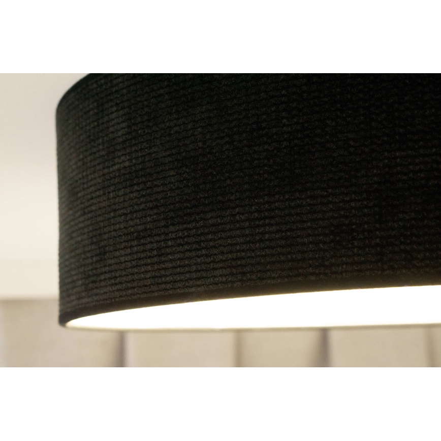 Duolla - Plafoniera LED CORTINA LED/26W/230V diametro 45 cm 4000K nero