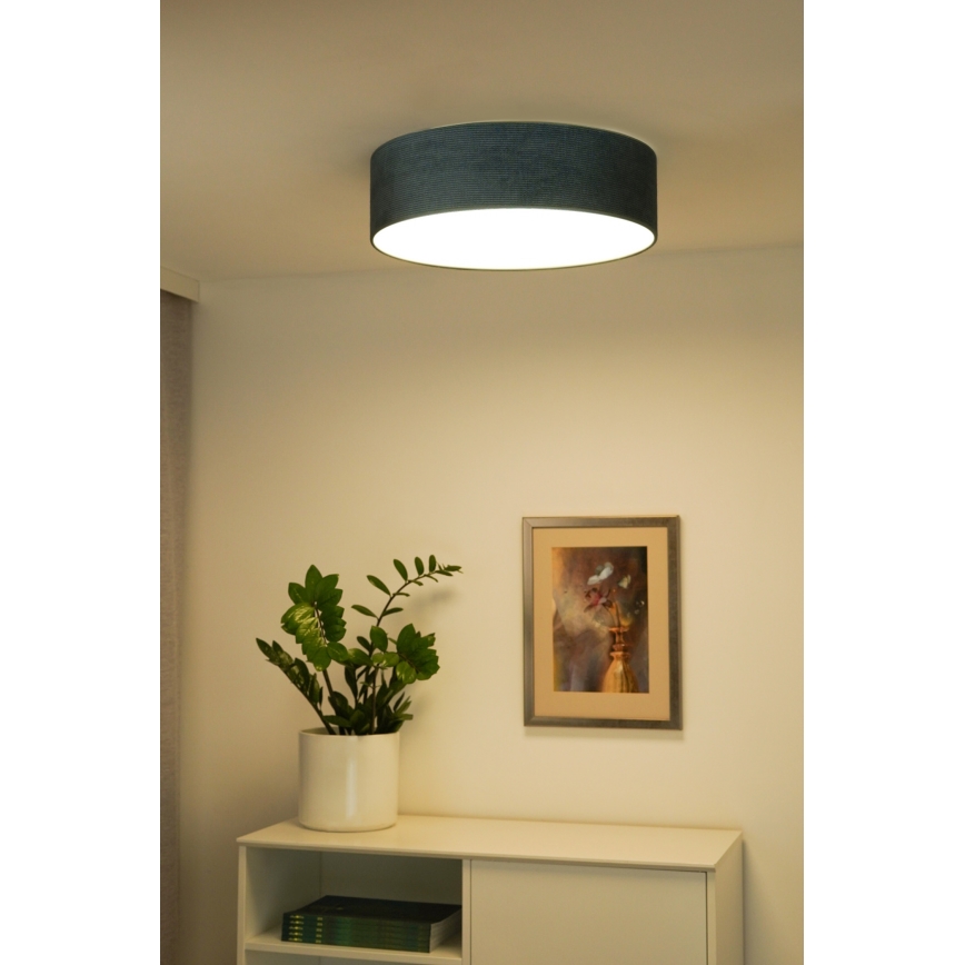 Duolla - Plafoniera LED CORTINA LED/26W/230V diametro 45 cm 4000K turchese