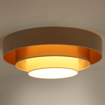 Duolla - Plafoniera LED LUNETA LED/26W/230V diametro 60 cm 4000K beige/oro/color crema
