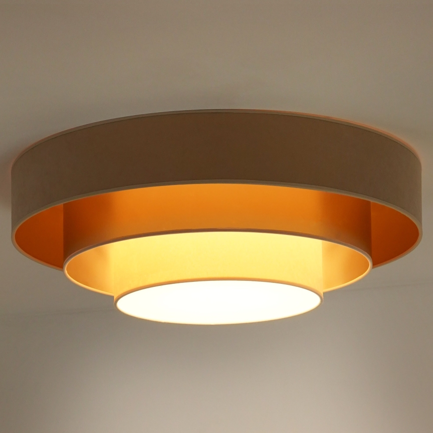 Duolla - Plafoniera LED LUNETA LED/26W/230V diametro 60 cm 4000K beige/oro/color crema