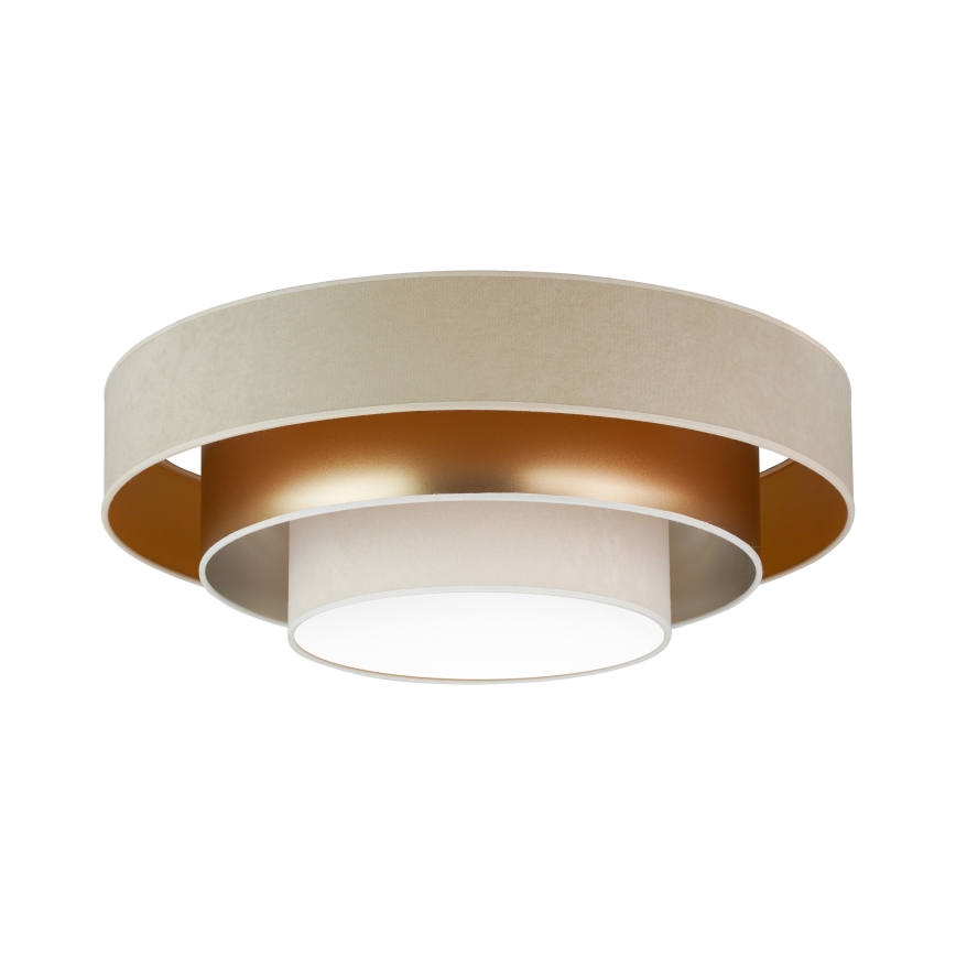 Duolla - Plafoniera LED LUNETA LED/26W/230V diametro 60 cm 4000K beige/oro/color crema