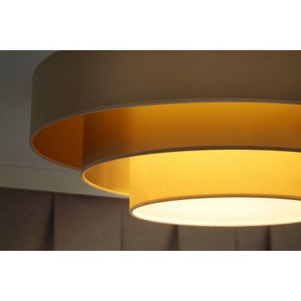 Duolla - Plafoniera LED LUNETA LED/26W/230V diametro 60 cm 4000K beige/oro/color crema