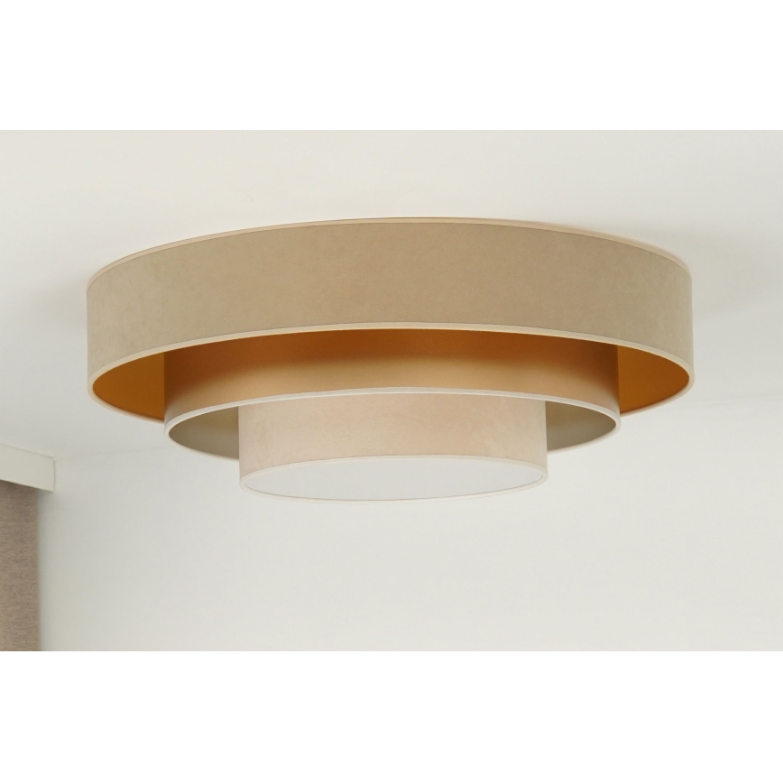 Duolla - Plafoniera LED LUNETA LED/26W/230V diametro 60 cm 4000K beige/oro/color crema