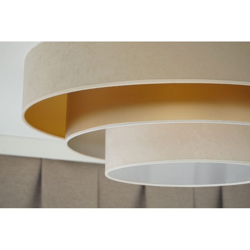 Duolla - Plafoniera LED LUNETA LED/26W/230V diametro 60 cm 4000K beige/oro/color crema