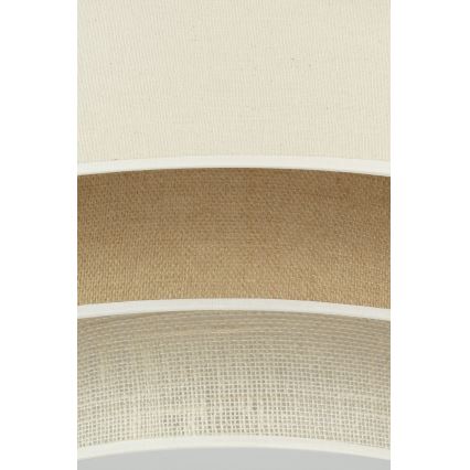 Duolla - Plafoniera LED LUNETA LED/26W/230V diametro 60 cm 4000K color crema/marrone