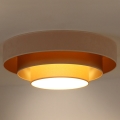 Duolla - Plafoniera LED LUNETA LED/26W/230V diametro 60 cm 4000K color crema/oro/beige