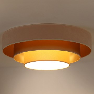 Duolla - Plafoniera LED LUNETA LED/26W/230V diametro 60 cm 4000K color crema/oro/beige