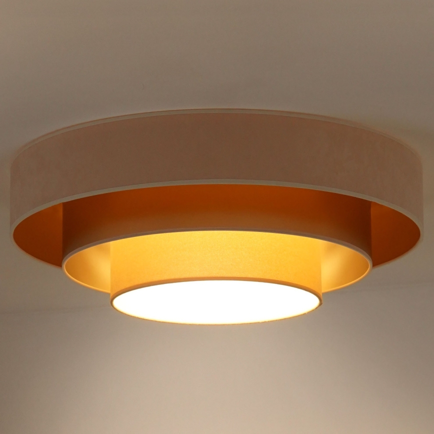Duolla - Plafoniera LED LUNETA LED/26W/230V diametro 60 cm 4000K color crema/oro/beige