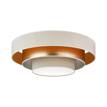 Duolla - Plafoniera LED LUNETA LED/26W/230V diametro 60 cm 4000K color crema/oro/beige