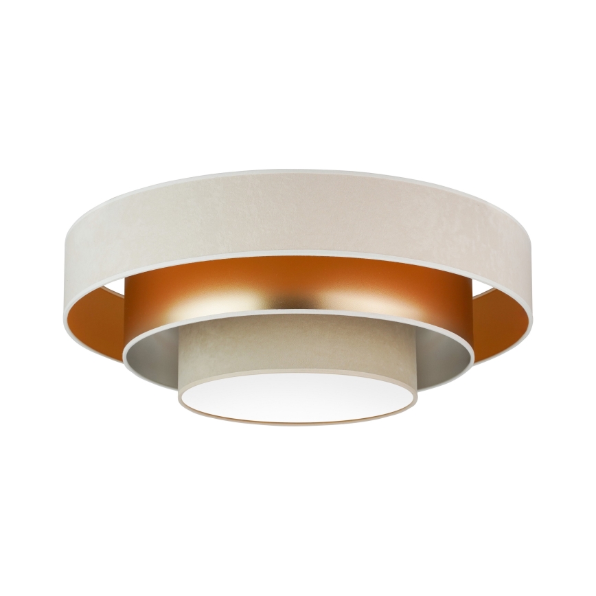 Duolla - Plafoniera LED LUNETA LED/26W/230V diametro 60 cm 4000K color crema/oro/beige