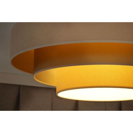 Duolla - Plafoniera LED LUNETA LED/26W/230V diametro 60 cm 4000K color crema/oro/beige
