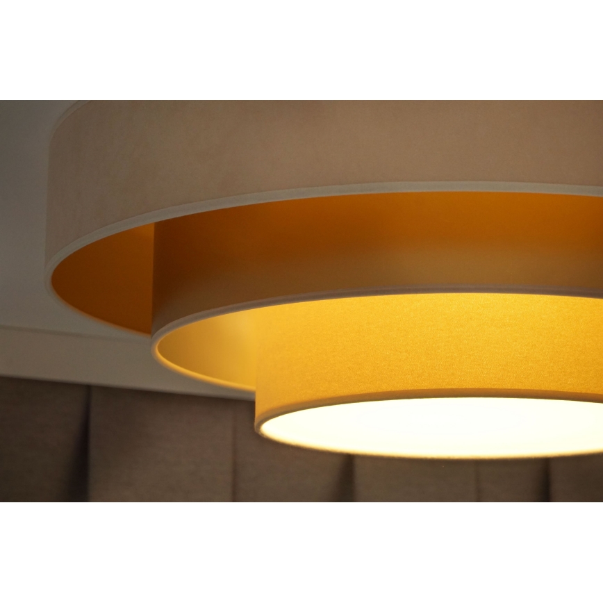 Duolla - Plafoniera LED LUNETA LED/26W/230V diametro 60 cm 4000K color crema/oro/beige
