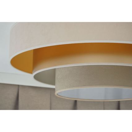 Duolla - Plafoniera LED LUNETA LED/26W/230V diametro 60 cm 4000K color crema/oro/beige