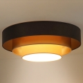 Duolla - Plafoniera LED LUNETA LED/26W/230V diametro 60 cm 4000K marrone/oro/color crema