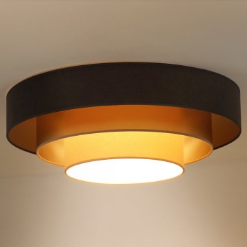 Duolla - Plafoniera LED LUNETA LED/26W/230V diametro 60 cm 4000K marrone/oro/color crema