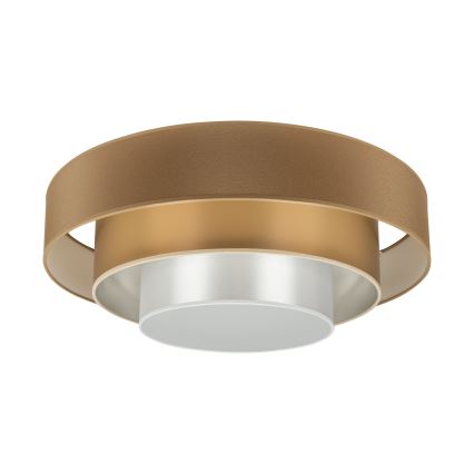 Duolla - Plafoniera LED LUNETA LED/26W/230V diametro 60 cm 4000K marrone/oro/bianco