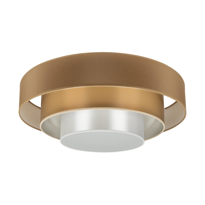 Duolla - Plafoniera LED LUNETA LED/26W/230V diametro 60 cm 4000K marrone/oro/bianco