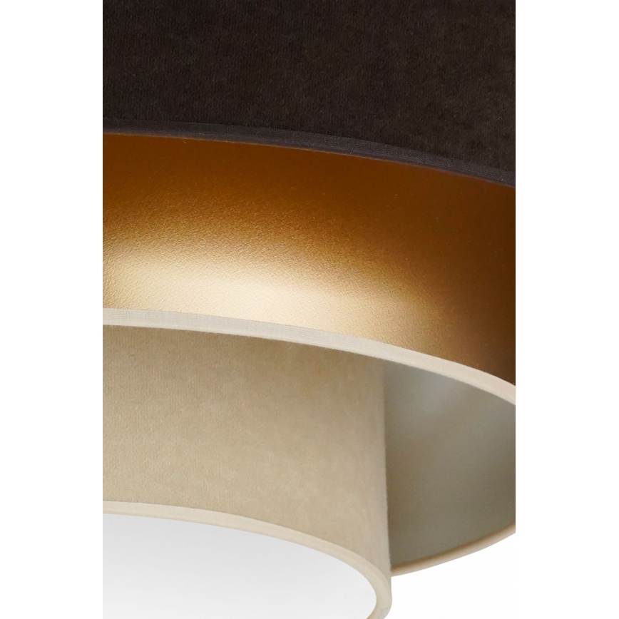Duolla - Plafoniera LED LUNETA LED/26W/230V diametro 60 cm 4000K marrone/oro/color crema