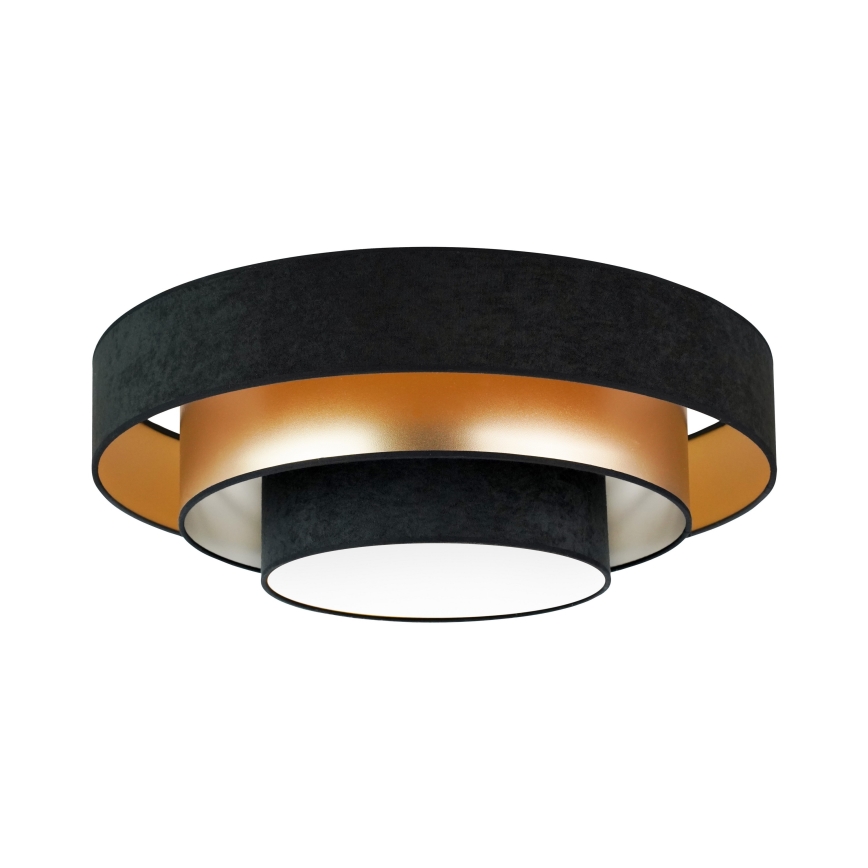 Duolla - Plafoniera LED LUNETA LED/26W/230V diametro 60 cm 4000K nero/oro