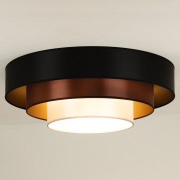 Duolla - Plafoniera LED LUNETA LED/26W/230V diametro 60 cm 4000K nero/rame/bianco