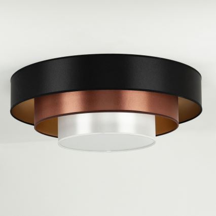 Duolla - Plafoniera LED LUNETA LED/26W/230V diametro 60 cm 4000K nero/rame/bianco
