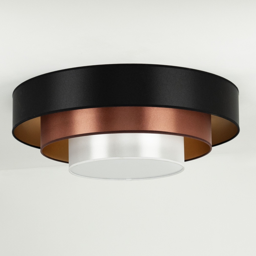 Duolla - Plafoniera LED LUNETA LED/26W/230V diametro 60 cm 4000K nero/rame/bianco