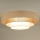 Duolla - Plafoniera LED LUNETA LED/26W/230V diametro 60 cm 4000K rattan/beige/marrone