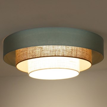 Duolla - Plafoniera LED LUNETA LED/26W/230V diametro 60 cm 4000K turchese/beige/color crema