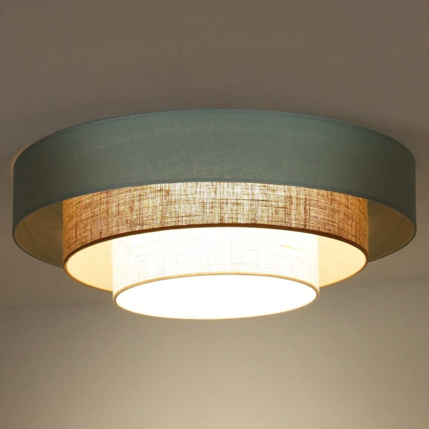 Duolla - Plafoniera LED LUNETA LED/26W/230V diametro 60 cm 4000K turchese/beige/color crema