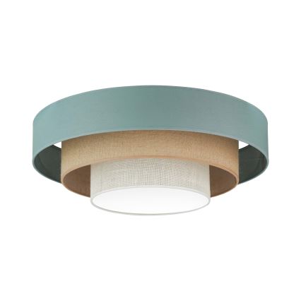 Duolla - Plafoniera LED LUNETA LED/26W/230V diametro 60 cm 4000K turchese/beige/color crema
