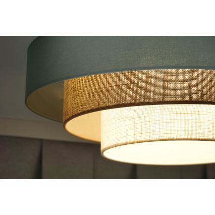 Duolla - Plafoniera LED LUNETA LED/26W/230V diametro 60 cm 4000K turchese/beige/color crema