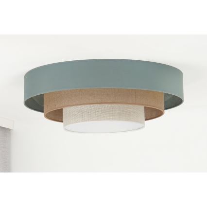 Duolla - Plafoniera LED LUNETA LED/26W/230V diametro 60 cm 4000K turchese/beige/color crema